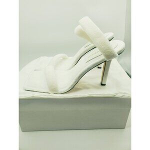 New Good American Size 12 Women's Heels Style GA354T-X White Terry 001